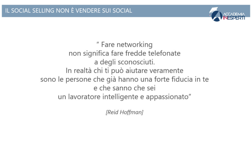 Il Social Selling non è vendere sui social