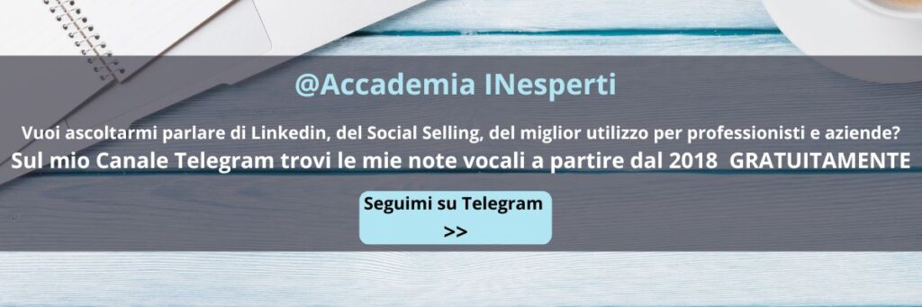 Segui il Canale Telegram di Accademia INesperti
