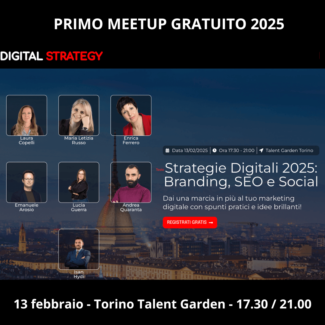 Maria Letizia Russo Digital Strategy meetup Torino