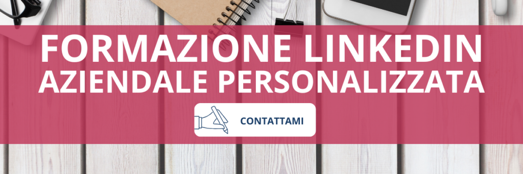form CONTATTI per CORSI LINKEDIN PER AZIENDE